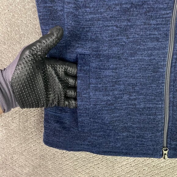 Johnnie-O Tahoe Fleece Vest Men's Medium Admiral Blue Full Zip JMVT1100 - Picture 3 of 14